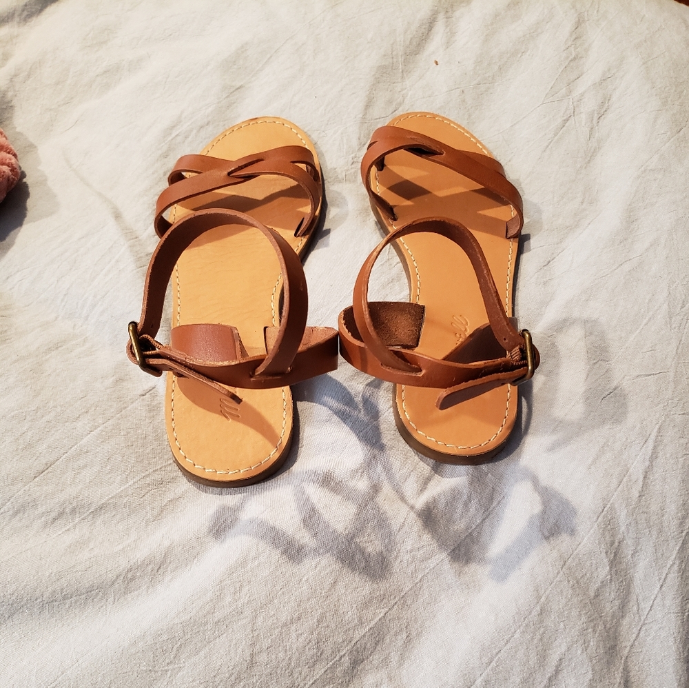 Madewell Brown Leather Sandals - Picture 4 of 6